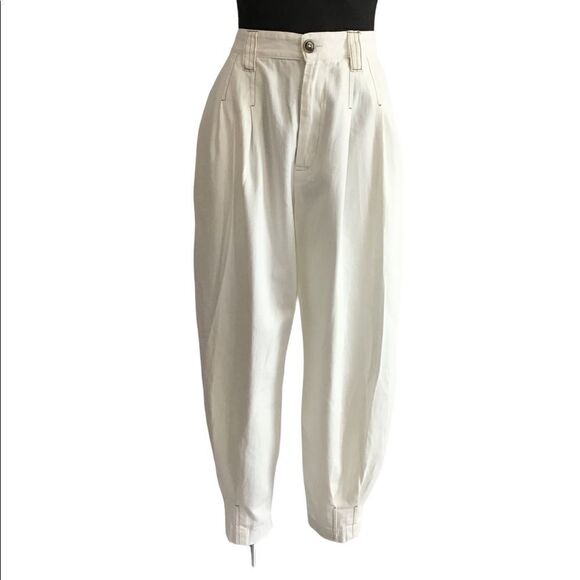 Free People Barcelona Oversized Cargo Balloon Pant New With Partial Tag Sz 10 - Picture 2 of 13